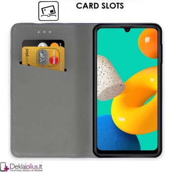 Telone atverčiamas dėklas - raudonas (Samsung A22/A22 4G/M32) Telone atverčiamas dėklas - raudonas (Samsung A22/A22 4G/M32)